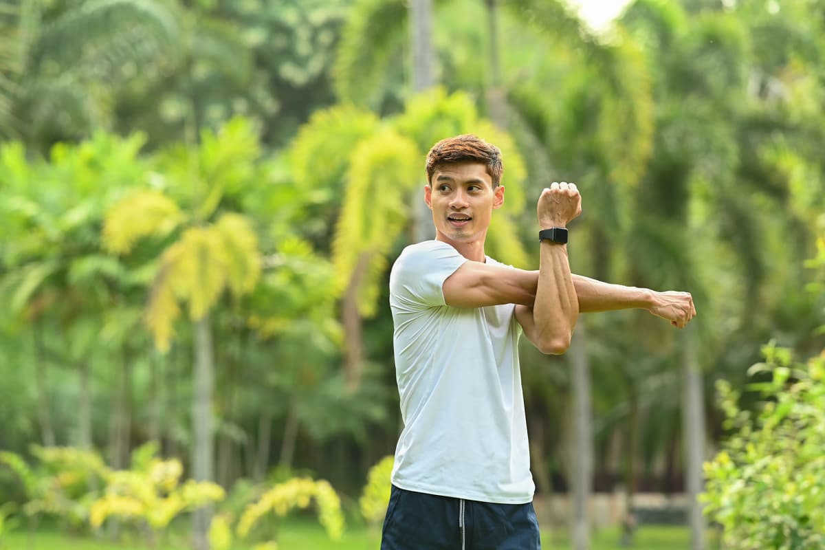 Boy running